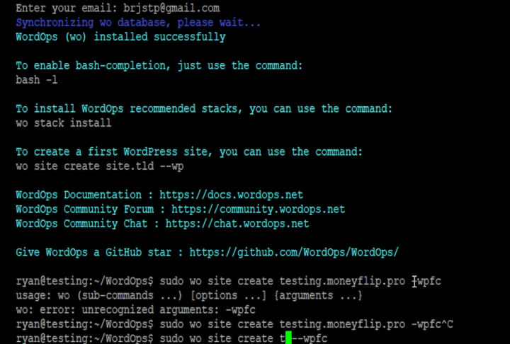 install wordpress