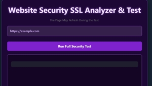 Website Security SSL Analyzer & Test